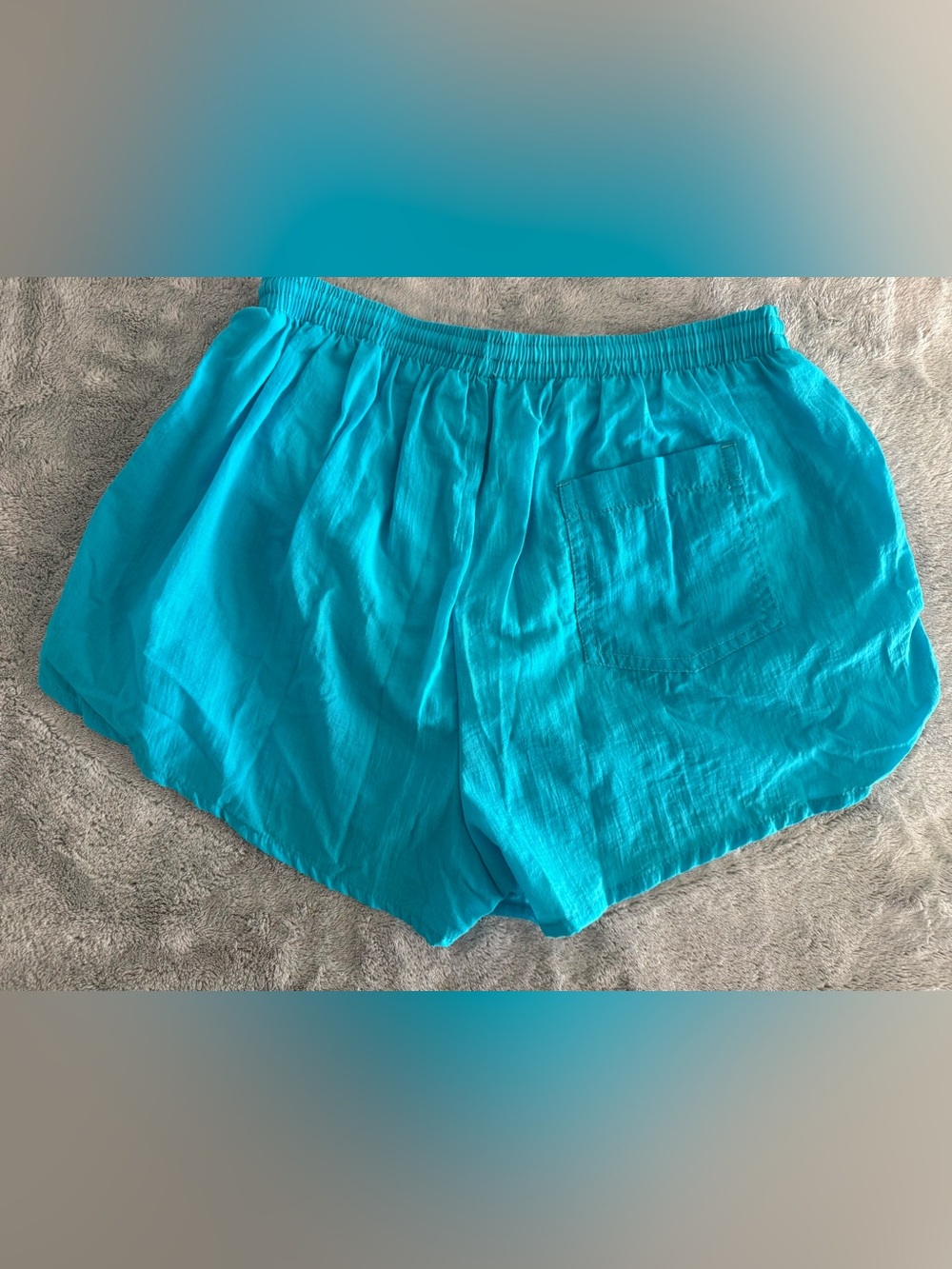 Vintage 90s Speedo Sport Turquoise Nylon Shorts Swim Trunks Unisex - Picture 2 of 8